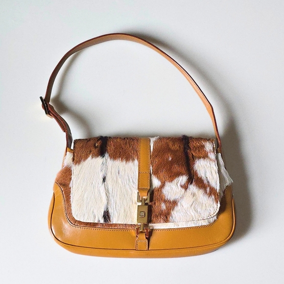 Gucci Jackie Cow Print Small Flap - Picture 16 of 16